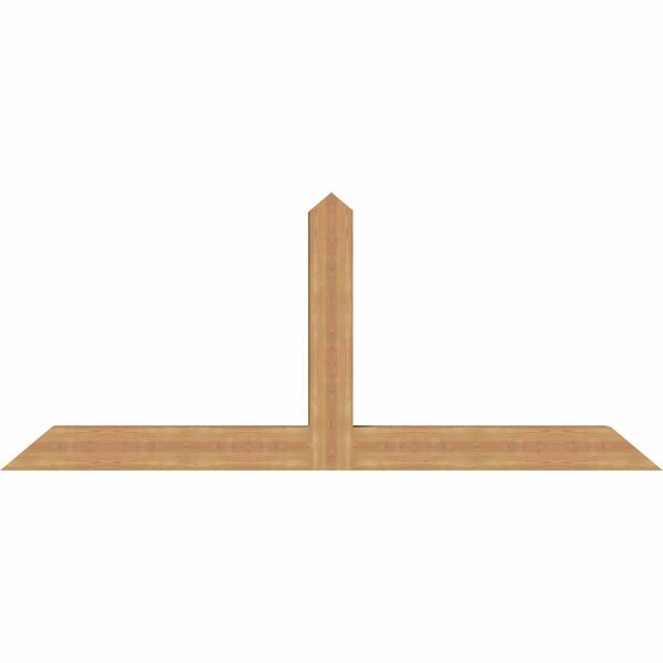 Ekena Millwork Portland Timber Gable Bracket, Western Red Cedar, 84"W x 35"H x 5 1/2"D x 5 1/2"F, 10/12 Pitch GBW084X35X0606POR00SWR - main